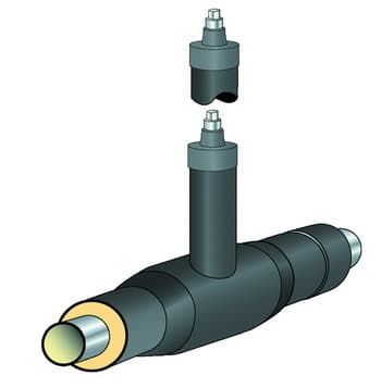 Кран шаровой в изоляции ППУ-ПЭ-1 Н=1 стальной 32