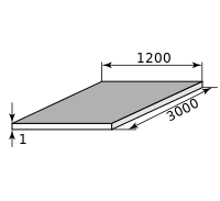 Лист алюминиевый 1х1200х3000, марка А5Н