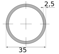 Трубы х/д 35х2.5