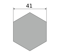 Сталь сорт нерж никел шестигранник х/т 41 h11 (Калиброванный), марка AISI 304 (08Х18Н10)