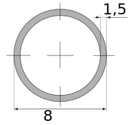 Трубы х/д 8х1.5