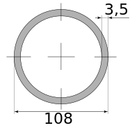 Трубы нерж бесш 108х3.5 ГОСТ 9941-81 Импорт, марка 12Х18Н10Т