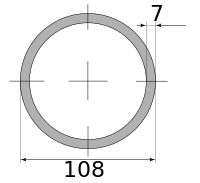 Трубы нерж бесш 108х7 ГОСТ 9940-81 Россия, марка 08Х18Н10Т