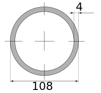 Трубы электросварные 108х4 10000-12100