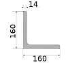 уголок 160х160х14, длина 12 м, марка ст3