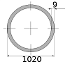 трубы электросварные 1020х9 11920-12000