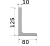 уголок 125х80х10, длина 12 м, марка ст3