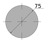 сталь сорт констр круг горячекатаный 75, марка 20х
