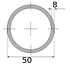 трубы х/д 50х8