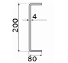 швеллер гнутый 200х80х4, длина 12 м, марка ст3