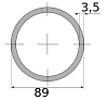 трубы электросварные 89х3.5 7780-12000