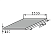 лист г/к горячекатанный 140х1500х5000, марка ст3