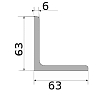 уголок 63х63х6, длина 6 м, марка ст3