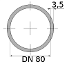 трубы вгп 80х3.5 ду, длина 12 м, dn 80