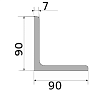 уголок 90х90х7, длина 6 м, марка ст3