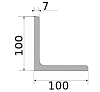 уголок низколегир 100х100х7, марка ст09г2с-12  н/д