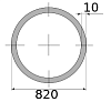трубы электросварные 820х10 10570-11600