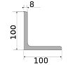 уголок 100х100х8, длина 6 м, марка ст3