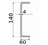 швеллер гнутый 140х60х4, длина 12 м, марка ст3
