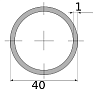 трубы электросварные 40х1 х/к холоднокатанная нн 4500-6000