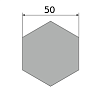 сталь горячекатаная конструкционная, шестигранник 50, марка ст35