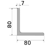 уголок 80х80х7, марка ст3  н/д