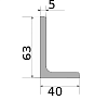 уголок 63х40х5, длина 12 м, марка ст3