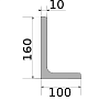 уголок 160х100х10, марка ст3  н/д