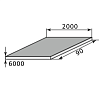 лист г/к горячекатанный низколегированный 90х2000х6000, марка 09г2с-12