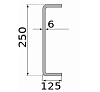 швеллер гнутый 250х125х6, длина 12 м, марка ст3