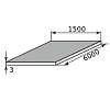 лист нержав г/к 3х1500х6000, марка aisi 321 (12х18н10т)